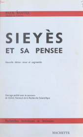 E-book, Sieyès et sa pensée, Hachette (réédition numérique FeniXX)