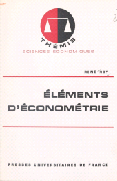 E-book, Éléments d'économétrie, Presses universitaires de France (réédition numérique FeniXX)