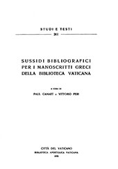 E-book, Sussidi bibliografici per i manoscritti greci della Biblioteca vaticana, Biblioteca apostolica vaticana