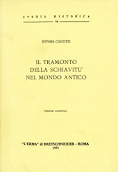 E-book, Il tramonto della schiavitù nel mondo antico, Ciccotti, Ettore, "L'Erma" di Bretschneider