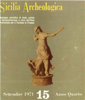 Heft, Sicilia archeologica : IV, 15, 1971, "L'Erma" di Bretschneider