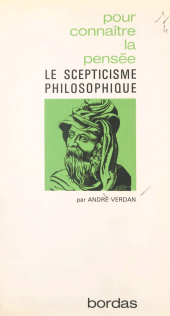E-book, Le scepticisme philosophique, Bordas (réédition numérique FeniXX)