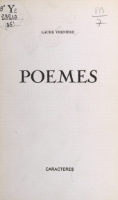 E-book, Poèmes, Caractères (réédition numérique FeniXX)