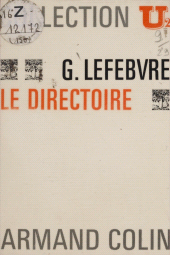 E-book, Le Directoire, Armand Colin (réédition numérique FeniXX)
