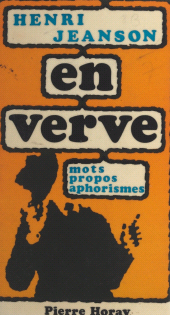 E-book, Henri Jeanson en verve, Horay (réédition numérique FeniXX)