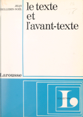 E-book, Le texte et l'avant-texte : Les brouillons d'un poème de Milosz, Larousse (réédition numérique FeniXX)
