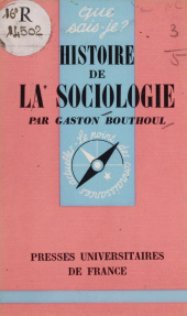 E-book, Histoire de la sociologie, Presses universitaires de France (réédition numérique FeniXX)