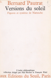 E-book, Versions du soleil : Figures et système de Nietzsche, Seuil (réédition numérique FeniXX)