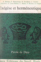 E-book, Exégèse et herméneutique, Seuil (réédition numérique FeniXX)