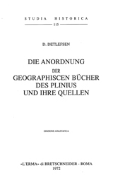 E-book, Die Anordnung der geographiscen Bücher des Plinius und ihre Quellen, "L'Erma" di Bretschneider
