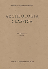 Issue, Archeologia classica : rivista del dipartimento di scienze storiche archeologiche e antropologiche dell'antichità : XXIV,1+2,1972, "L'Erma" di Bretschneider
