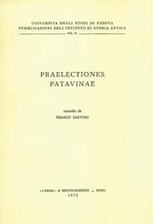 eBook, Praelectiones Patavinae, "L'Erma" di Bretschneider