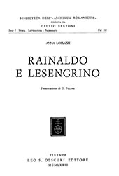 eBook, Rainaldo e Lesengrino, Leo S. Olschki editore
