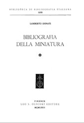 E-book, Bibliografia della miniatura, Donati, Lamberto, Leo S. Olschki editore