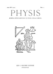 Issue, Physis : rivista internazionale di storia della scienza : XIV, 1, 1972, L.S. Olschki