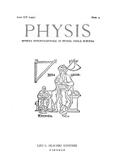 Heft, Physis : rivista internazionale di storia della scienza : XIV, 4, 1972, L.S. Olschki