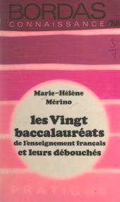 E-book, Les vingt baccalauréats de l'enseignement français, Bordas (réédition numérique FeniXX)