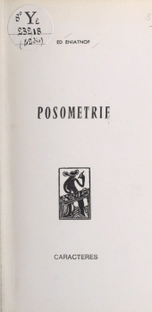 E-book, Posométrie, Caractères (réédition numérique FeniXX)