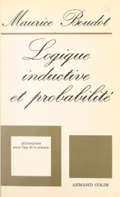 E-book, Logique inductive et probabilité, Armand Colin (réédition numérique FeniXX)