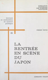 E-book, La rentrée en scène du Japon : La politique japonaise face aux États-Unis depuis 1945, Armand Colin (réédition numérique FeniXX)