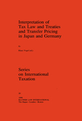 E-book, Interpretation of Tax Law and Treaties and Transfer Pricing in Japan and Germany, Wolters Kluwer