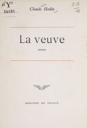E-book, La veuve, Mercure de France (réédition numérique FeniXX)