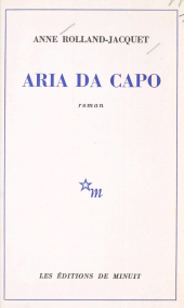 eBook, Aria da capo, Les Éditions de Minuit (réédition numérique FeniXX)