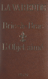 E-book, Bric-à-brac. L'objet aimé, Plon (réédition numérique FeniXX)