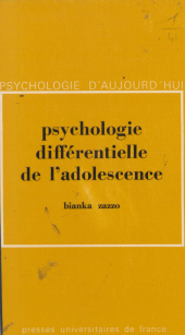 E-book, Psychologie différentielle de l'adolescence, Presses universitaires de France (réédition numérique FeniXX)