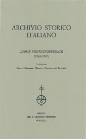 E-book, Archivio storico italiano : indice venticinquennale : 1942-1967, L.S. Olschki