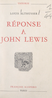 E-book, Réponse à John Lewis, La Découverte (réédition numérique FeniXX)