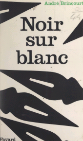 eBook, Noir sur blanc, Fayard (réédition numérique FeniXX)