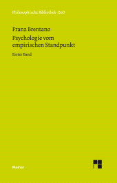 E-book, Psychologie vom empirischen Standpunkt. Erster Band, Felix Meiner Verlag
