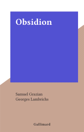 E-book, Obsidion, Gallimard (réédition numérique FeniXX)