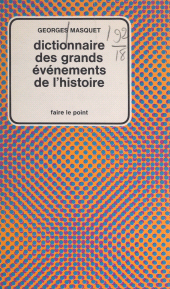 E-book, Dictionnaire des grands événements de l'histoire, Hachette (réédition numérique FeniXX)