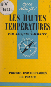 E-book, Les hautes températures, Presses universitaires de France (réédition numérique FeniXX)