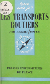 E-book, Les transports routiers, Presses universitaires de France (réédition numérique FeniXX)