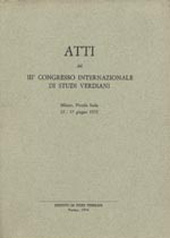 Chapter, Verdi e lo strumentalismo italiano dell'Ottocento, Istituto di studi verdiani