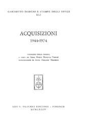 E-book, Acquisizioni : 1944-1974, L.S. Olschki