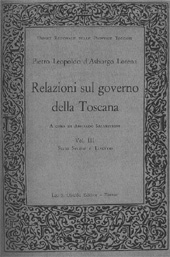 E-book, Relazioni sul governo della Toscana, L.S. Olschki