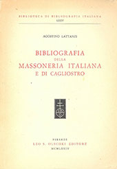 E-book, Bibliografia della massoneria italiana e di Cagliostro, Lattanzi, Agostino, L.S. Olschki