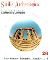 Fascicule, Sicilia archeologica : VII, 26, 1974, "L'Erma" di Bretschneider