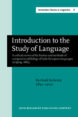 E-book, Introduction to the Study of Language, Delbrück, Berthold, John Benjamins Publishing Company