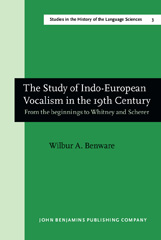 E-book, The Study of Indo-European Vocalism in the 19th century, John Benjamins Publishing Company