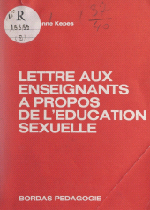 E-book, Lettre aux enseignants à propos de l'éducation sexuelle, Bordas (réédition numérique FeniXX)