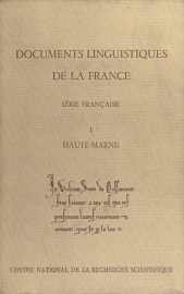 E-book, Documents linguistiques de la France, série française (1) : Haute-Marne, CNRS Éditions (réédition numérique FeniXX)