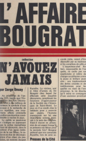 E-book, L'affaire Bougrat, Presses de la Cité (réédition numérique FeniXX)