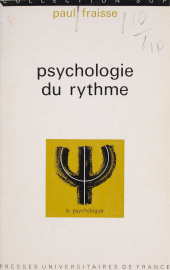 E-book, Psychologie du rythme, Presses universitaires de France (réédition numérique FeniXX)