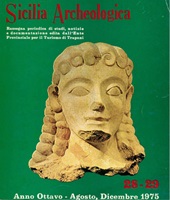 Fascículo, Sicilia archeologica : VIII, 28/29, 1975, "L'Erma" di Bretschneider