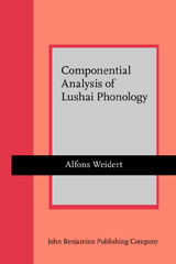 E-book, Componential Analysis of Lushai Phonology, Weidert, Alfons, John Benjamins Publishing Company